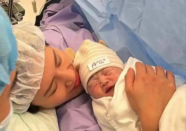 林芊妤剖腹诞女，二胎宝宝染色体异常引关注